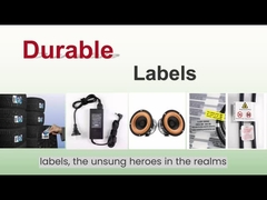 Áp dụng các vật liệu nhãn bền tự dán in nhãn giấy bạc MATE PET