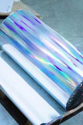 Glue có thể tháo rời tự dán Holographic Film Label giấy chống mòn