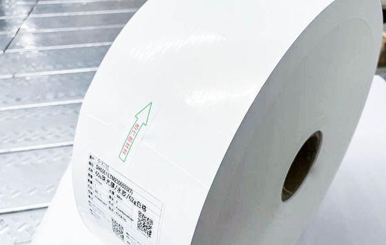 Nhãn rõ ràng BOPP Ghi giáp Giống cuộn giấy Glu di động tổng hợp