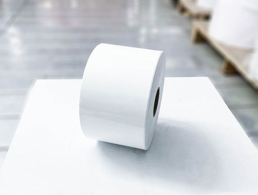 Bản thân dán nhãn BOPP cuộn, giấy nhãn sáng bóng rõ ràng 25μ độ dày mặt