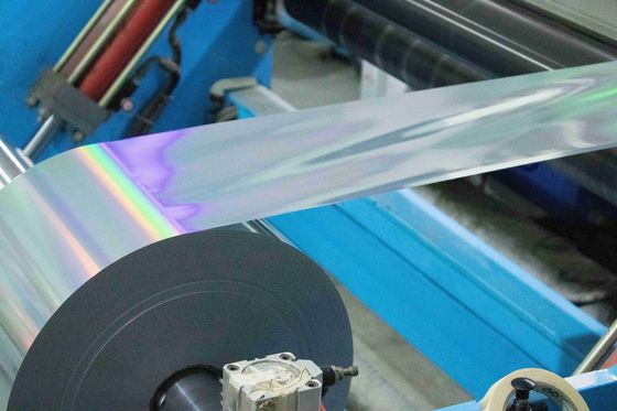 Movable Glue Self Adhesive Holographic Film Roll 50u độ dày bề mặt