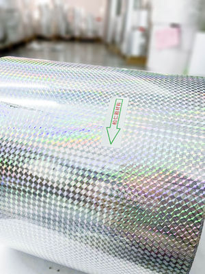 Acrylic Glue Self Adhesive Holographic Film Sticker Matte Silver PET Normal Sticky