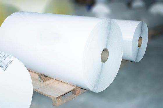 Bản thân dán nhãn nhiệt Jumbo cuộn, giấy dán đệm 54u Độ dày bề mặt