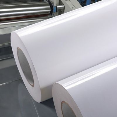 80g Vật liệu nhãn giấy phủ bằng chất kết dính nóng nóng phổ biến và giấy thủy tinh trắng