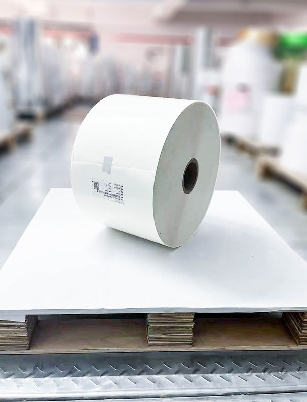 Vật liệu nhãn PE sữa giấy cuộn Acrylic Glue Type