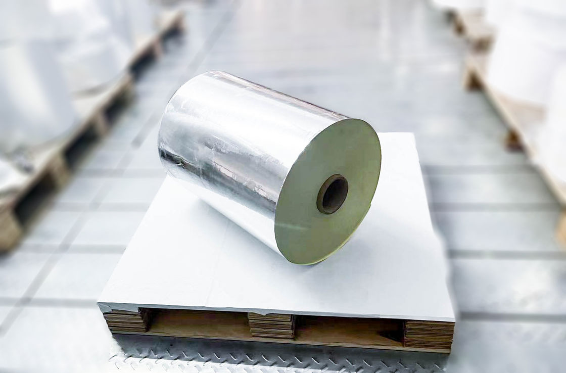 Light Silver PET Blank Self Adhesive Label Material Oil Glue Sticker Type Roll